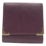 Brown Leather Cartier Clutch