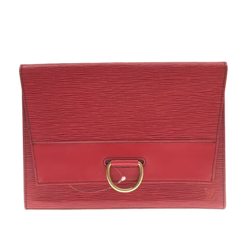 Red Leather Louis Vuitton Iéna