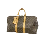 Brown Canvas Louis Vuitton Keepall