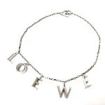 Silver Silver Loewe Necklace