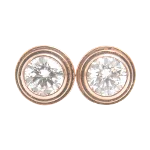 Pink Metal Cartier Earrings