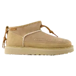 Beige Leather UGG Boots