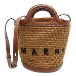 Brown Fabric Marni Handbag