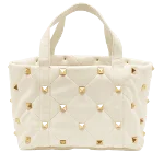 White Leather Valentino Tote