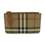 Beige Polyester Burberry Wallet
