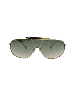 Gold Acetate Balenciaga Sunglasses