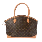 Brown Canvas Louis Vuitton Lockit