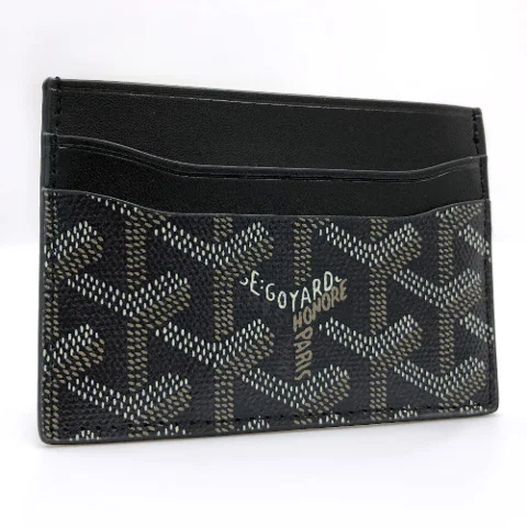 Black Leather Goyard Wallet