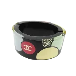 Black Plastic Chanel Bracelet