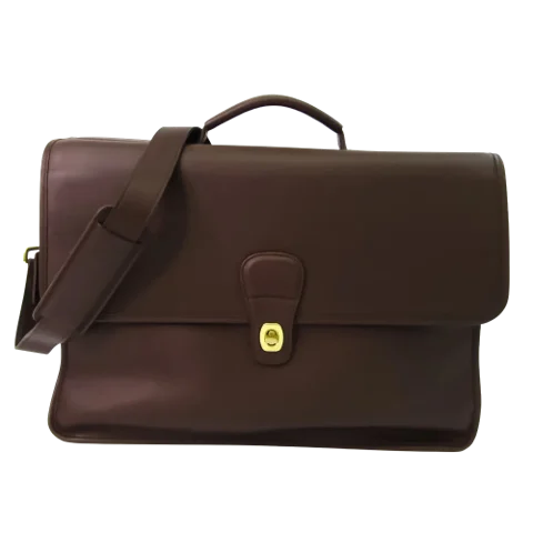 Brown Leather Coach Briefcase