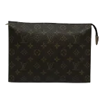 Brown Canvas Louis Vuitton Poche Toilette