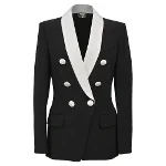 Black Fabric Balmain Blazer