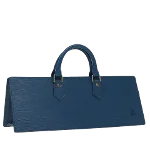 Blue Leather Louis Vuitton Triangle Sac