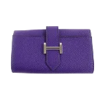 Purple Leather Hermès Key Holder