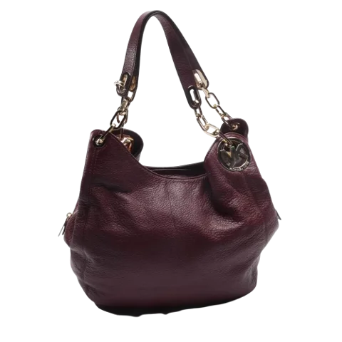 Purple Leather Michael Kors Shoulder Bag