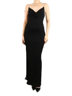 Black Viscose Balmain Dress