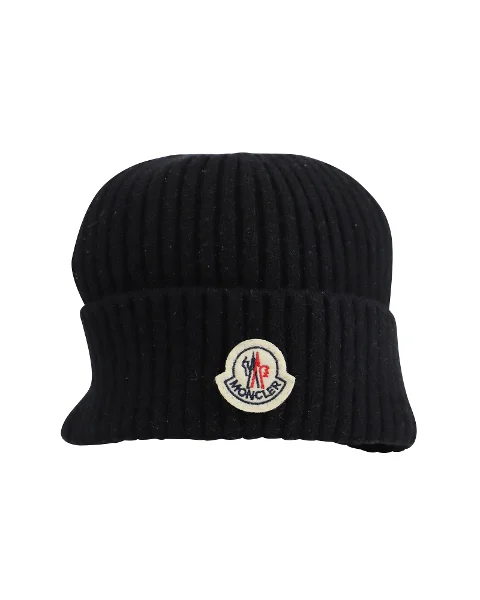 Black Wool Moncler Hats