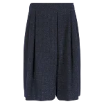 Navy Cotton Chanel Skirt