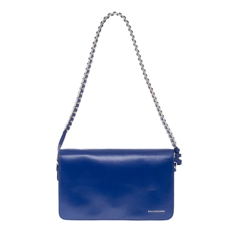 Blue Canvas Balenciaga Shoulder Bag
