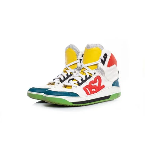 Multicolor Leather Dsquared2 Sneakers
