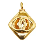 Gold Metal Chanel Charm