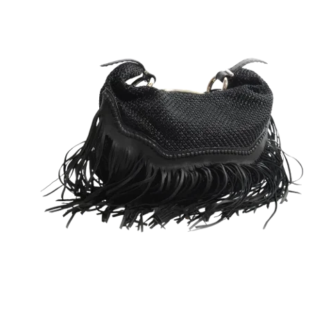 Black Leather Ermanno Scervino Shoulder Bags