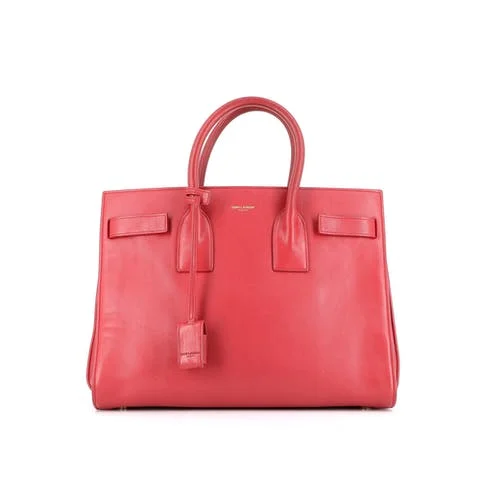 Red Canvas Saint Laurent Handbag