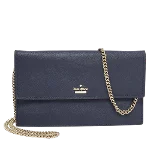 Navy Leather Kate Spade Clutch