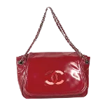 Red Fabric Chanel Flap Bag