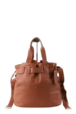 Brown Leather Lancel Handbag