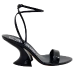 Black Leather Casadei Sandals