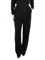 Black Viscose Khaite Pants