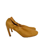 Yellow Leather Dries Van Noten Heels