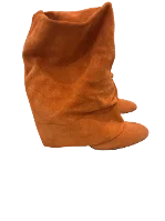 Orange Fabric Casadei Boots