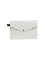 White Leather Giuseppe Zanotti Pouch