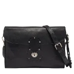 Black Leather Ralph Lauren Crossbody Bag