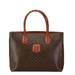 Brown Canvas Celine Tote