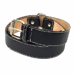 Black Leather Céline Belt