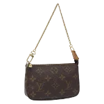 Brown Canvas Louis Vuitton Pochette Accessoires