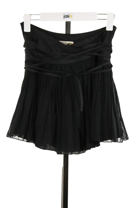 Black Cotton Chloé Skirt