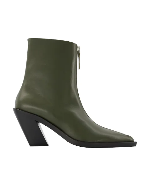 Green Leather Elleme Boots