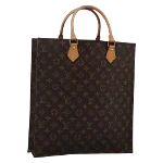 Brown Canvas Louis Vuitton Sac Plat