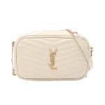 Beige Leather Yves Saint Laurent Shoulder Bag