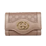 Pink Leather Gucci Key Case