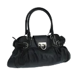 Black Leather Salvatore Ferragamo Handbag