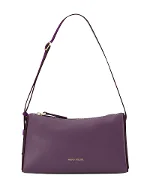 Purple Leather Manu Atelier Shoulder Bag