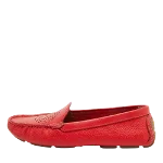 Red Leather Tory Burch Flats