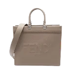 Brown Leather Fendi Tote