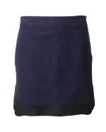 Navy Polyester N°21 Skirt