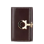 Red Leather Salvatore Ferragamo Key Holder